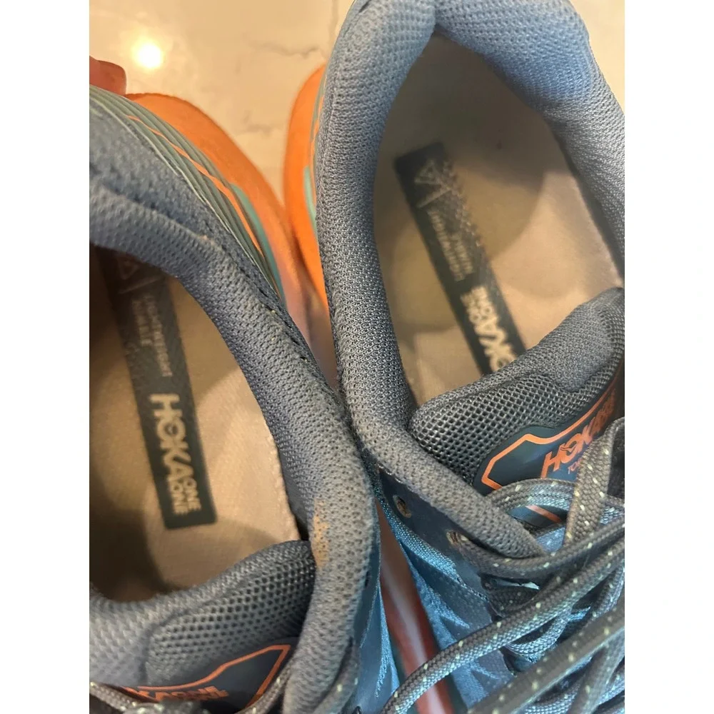 Hoka Torrent 2 Sneakers Teal Orange Trail Running Shoes 1110497 RTCN Womens 7.5